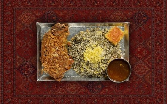 باقالی پلو با گردن