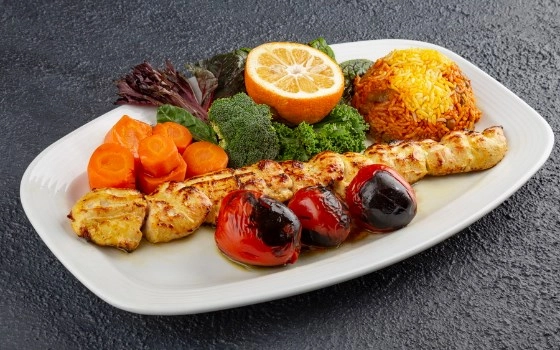 خوراک فیله مرغ کبابی