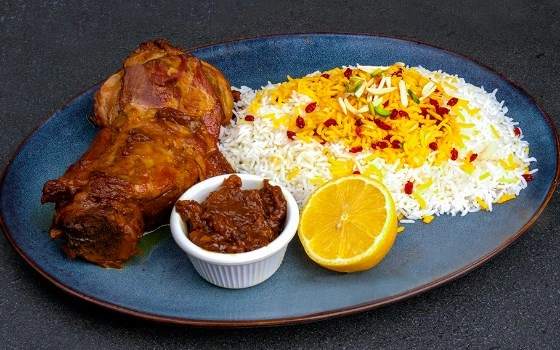 چلو گوشت مخصوص سرخ شده