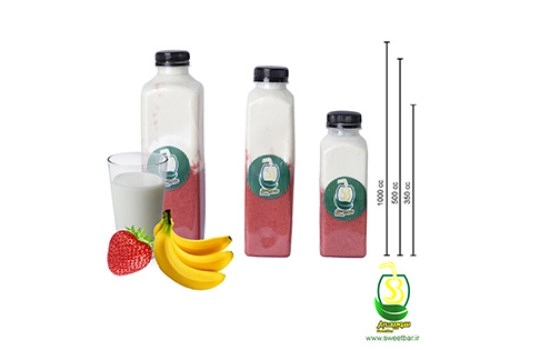 شیرموز توت فرنگی نیم لیتری
