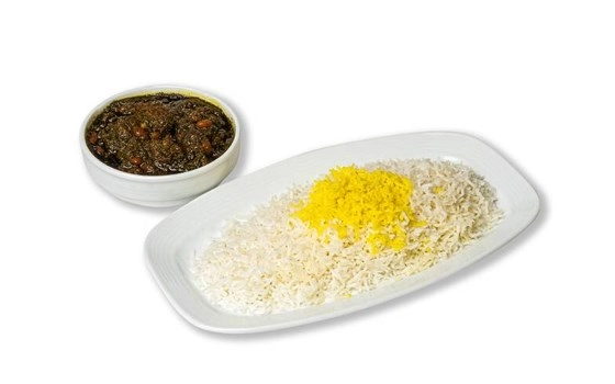 چلو قرمه سبزی