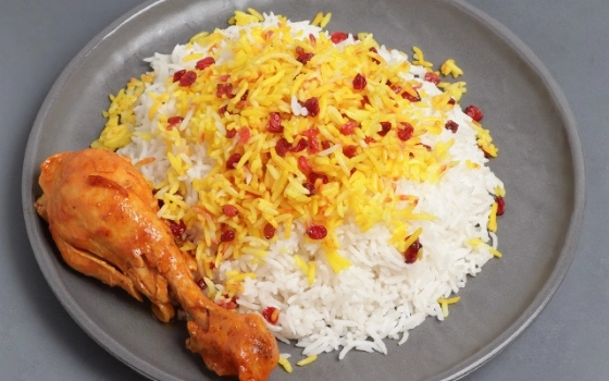 * زرشک پلو با مرغ اقتصادی