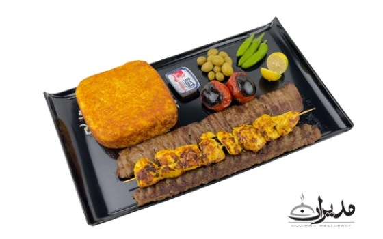 چلو کباب قاراشی با ته دیگ