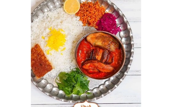 چلو خورشت قیمه بادمجان