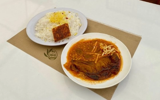 چلوقیمه وبادمجان