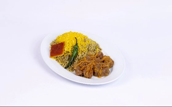 باقالی پلو با گوشت