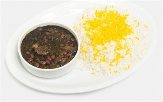چلو خورش قرمه سبزی