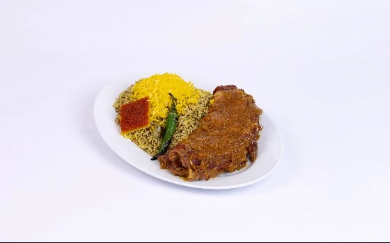 باقالی پلو با گردن بره