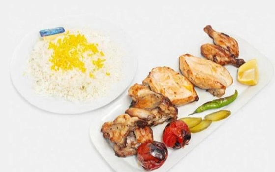 چلو جوجه کباب با استخوان