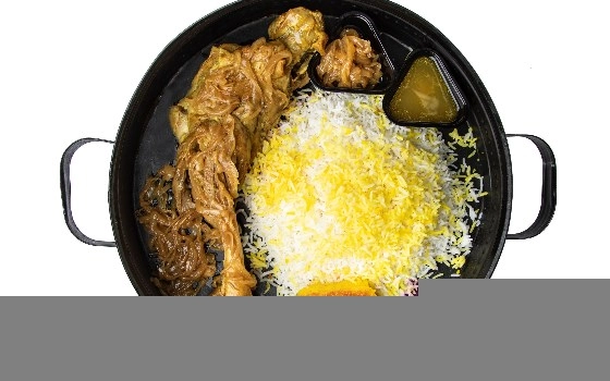 چلو گوشت سرخ شده ماهیچه گوسفندی