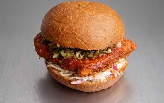 برگر مرغ کاتسو | CHICKEN KATSU BURGER