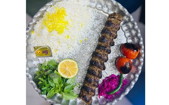 چلو کباب لقمه گوسفندی