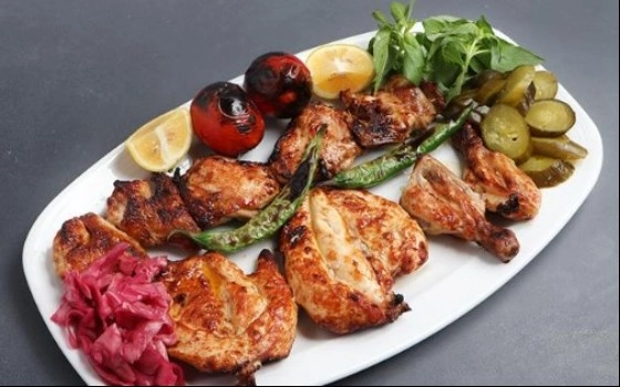 خوراک جوجه کباب ران معمولی