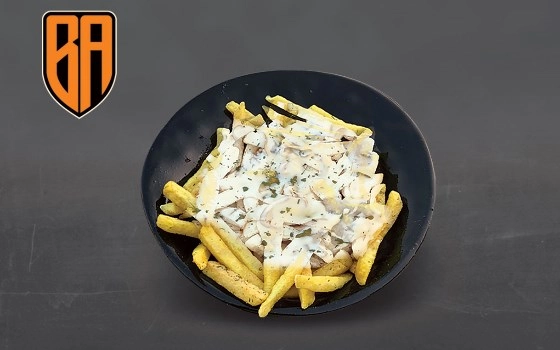 سیب زمینی با قارچ وسس آلفردو