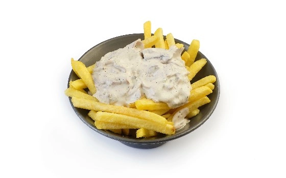 سیب زمینی با سس قارچ