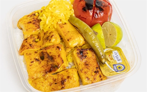 چلوجوجه کباب زعفرانی (150 گرمی)