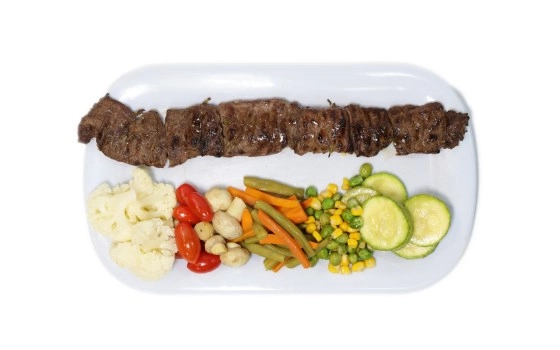 خوراک کباب برگ250گرمی