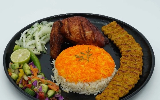 میکس گریل& برنج سفید