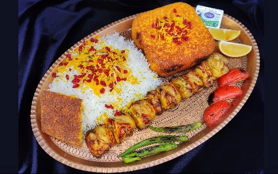 ته چین با جوجه ران 300 گرمی