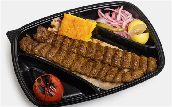 خوراک کباب کوبیده زعفرانی (300گرمی)