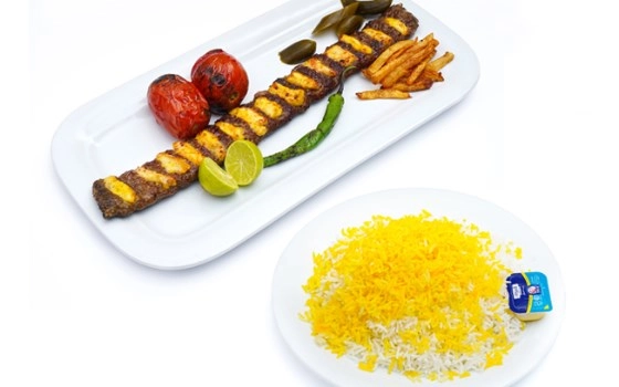 چلوکباب لقمه نگین دار مخصوص