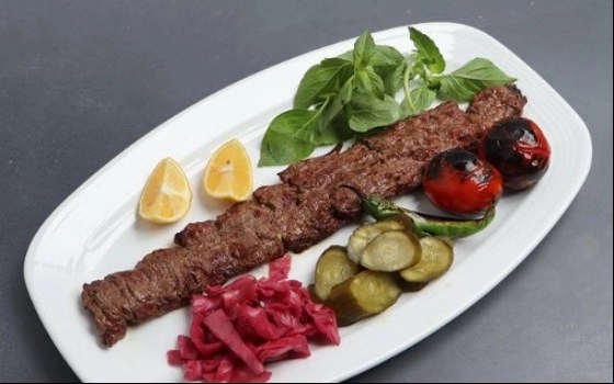 خوراک کباب برگ گوسفندی معمولی