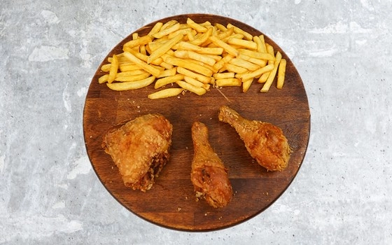 بروستد سه تکه ران ساق