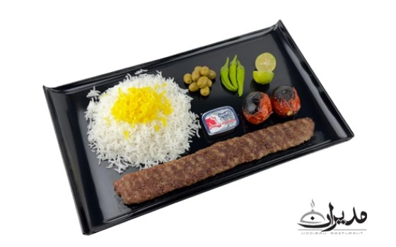 چلو کباب لقمه زعفرانی