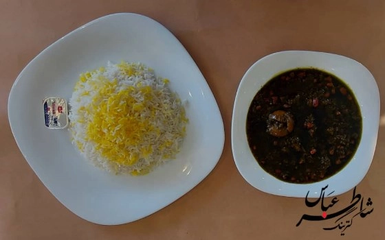 چلو خورشت قرمه سبزی