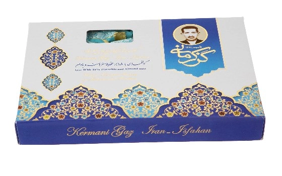 گز لقمه 18% پسته و بادام کرمانی