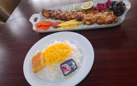 چلوجوجه کباب بااستخوان