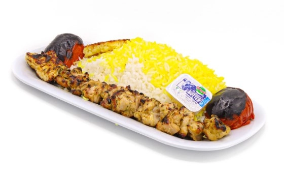 چلو جوجه ران زعفرانی