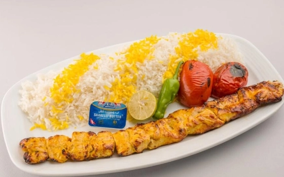 چلو فسنجان مرغ