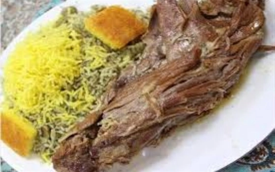 باقالی پلو با گوشت