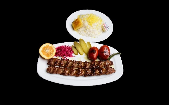 چلو کوبیده دو سیخ ممتاز
