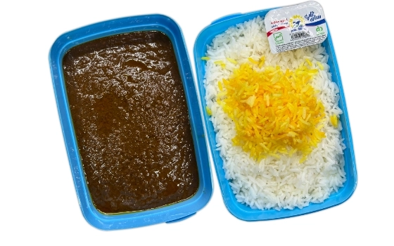 چلوخورشت فسنجان با ران مرغ