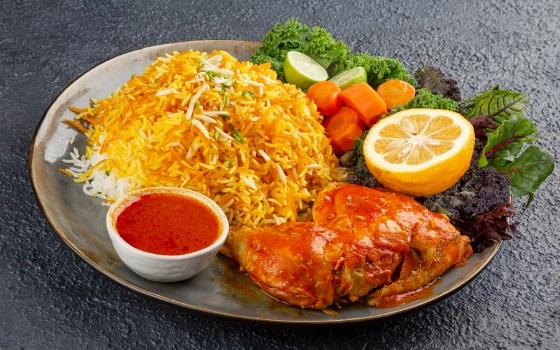 شیرین پلو با مرغ