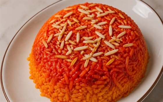 چلو مقلوب ( برنج عربی )