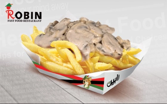 سیب زمینی با سس قارچ