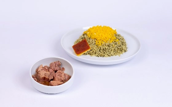 سبزی پلو با تن ماهی