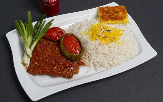 چلوکباب تابه ای