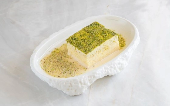 Pistachio tres leches cake