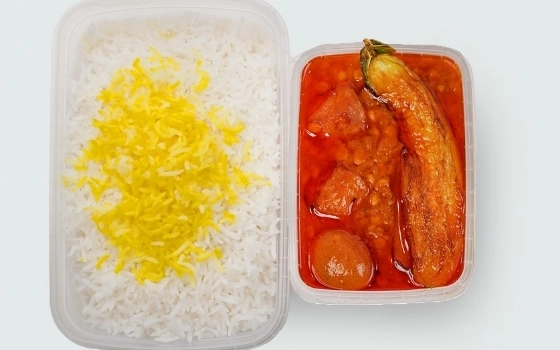 چلو قیمه بادمجان VIP