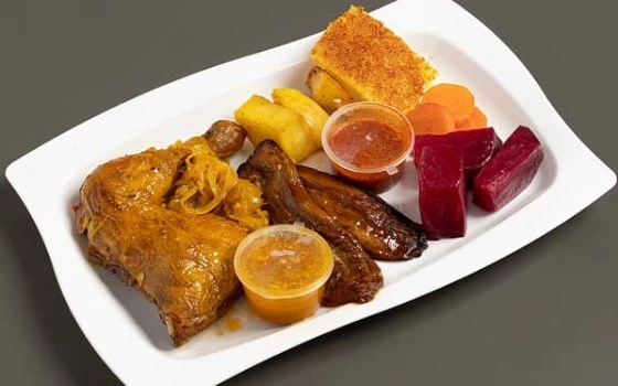 خوراک مرغ سرخ شده