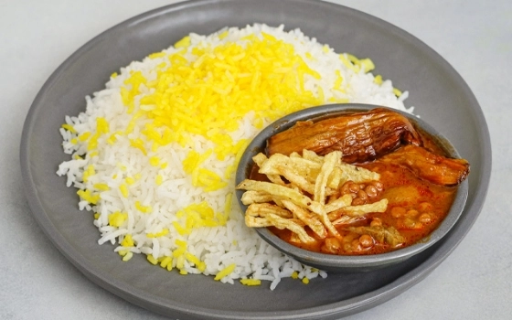 چلو خورشت قیمه میکس
