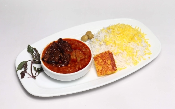 چلو خورشت قیمه بادمجان