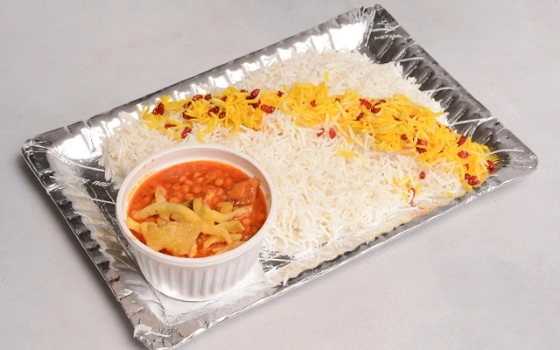 چلو خورشت قیمه(برنج خارجی)