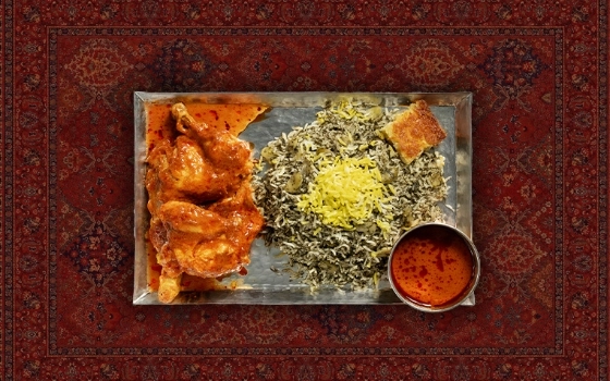 باقالی پلو با مرغ ویژه
