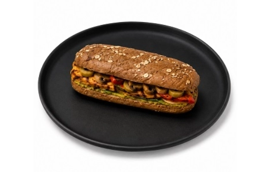 ساندویچ مرغ و قارچ (نان جو)