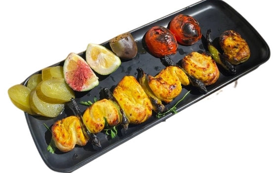خوراک جوجه فیله زعفرانی
